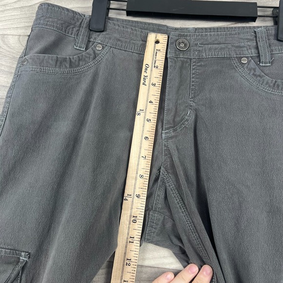 Kuhl Cargo Pants Womens Size 10 Gray Straight Leg Hiking Outdoor Relaxed Stretch - Picture 8 of 15